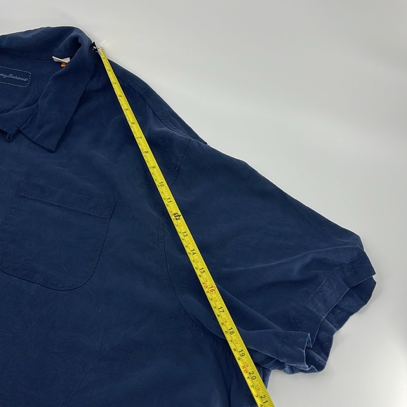 TOMMY BAHAMA 100% Silk Big and Tall Button Down Leaf Shirt 5XB EUC - Picture 12 of 17